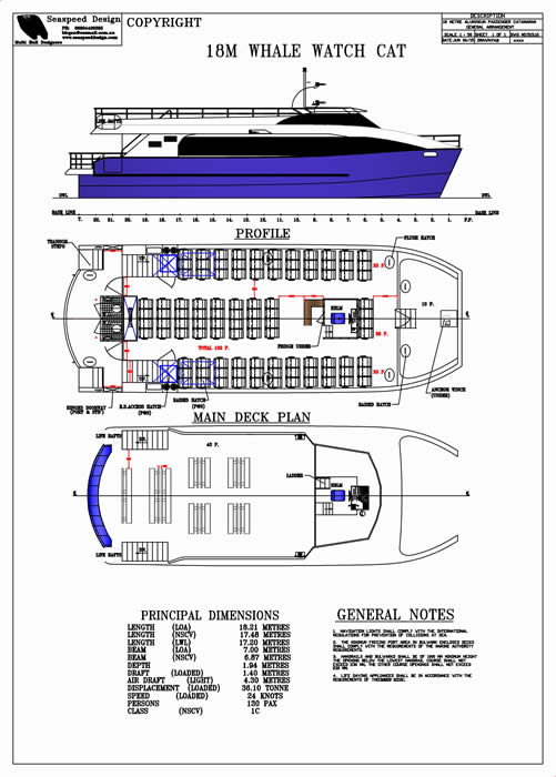18M 100 passenger ferry GA Plan