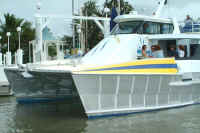 Front and rear loading of passengers.