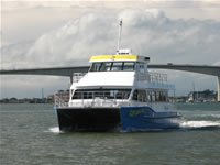 15 meter catamaran Cat Balou Bow on