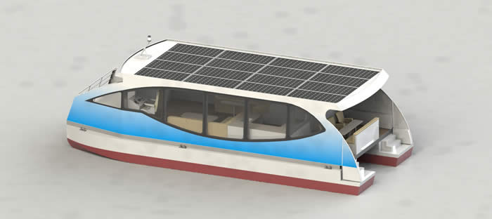 11.6M Solar Housboat