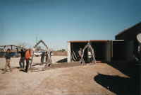 Frames Packed Into Containers In Australia
