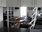 Looking forward from the galley