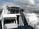 Front deck showing fuel lines, Argo, Winch